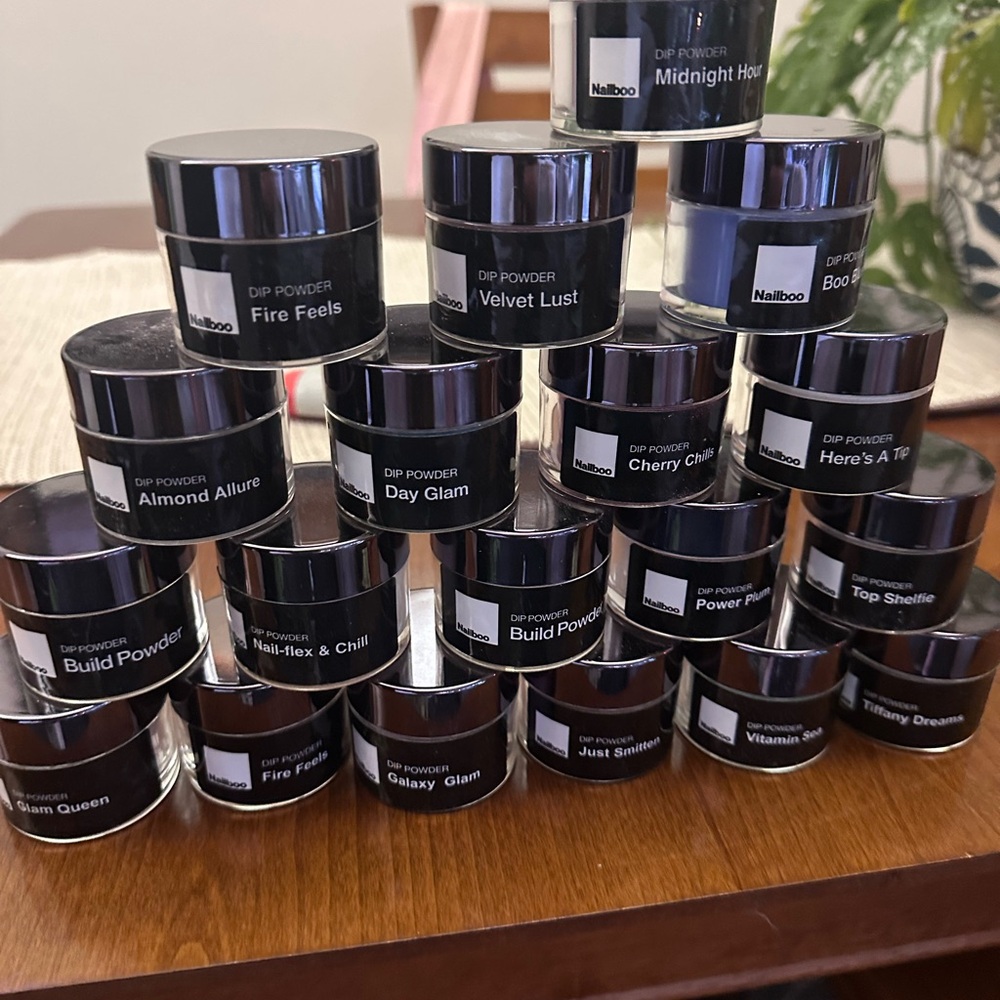 Nailboo Dip Powder Set - Midnight Haze, Fire Feels, Velvet Lust